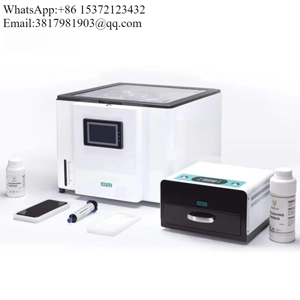 REFOX AP32 Desktop Min Grinding And Polishing Machine With RM22 UV Curing Box For IPhone LCD Screen Scratch Removing Refurbish
REFOX AP32 Desktop Min Grinding And Polishing Machine With RM22 UV Curing Box For IPhone LCD Screen Scratch Removing Refurbish