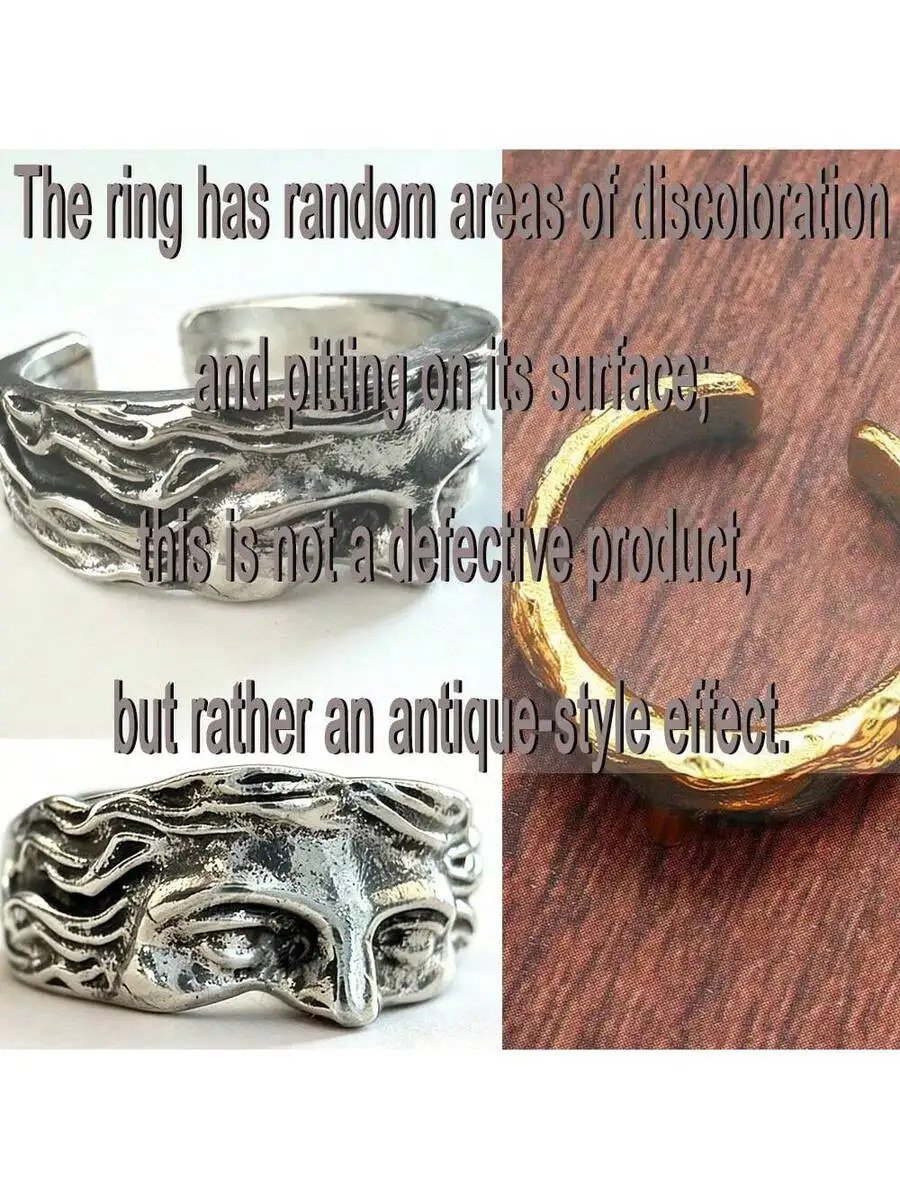 Retro Half Face Sculpture Fashion Ring For Adults Unisex Statement Jewelry
Retro Half Face Sculpture Fashion Ring For Adults Unisex Statement Jewelry