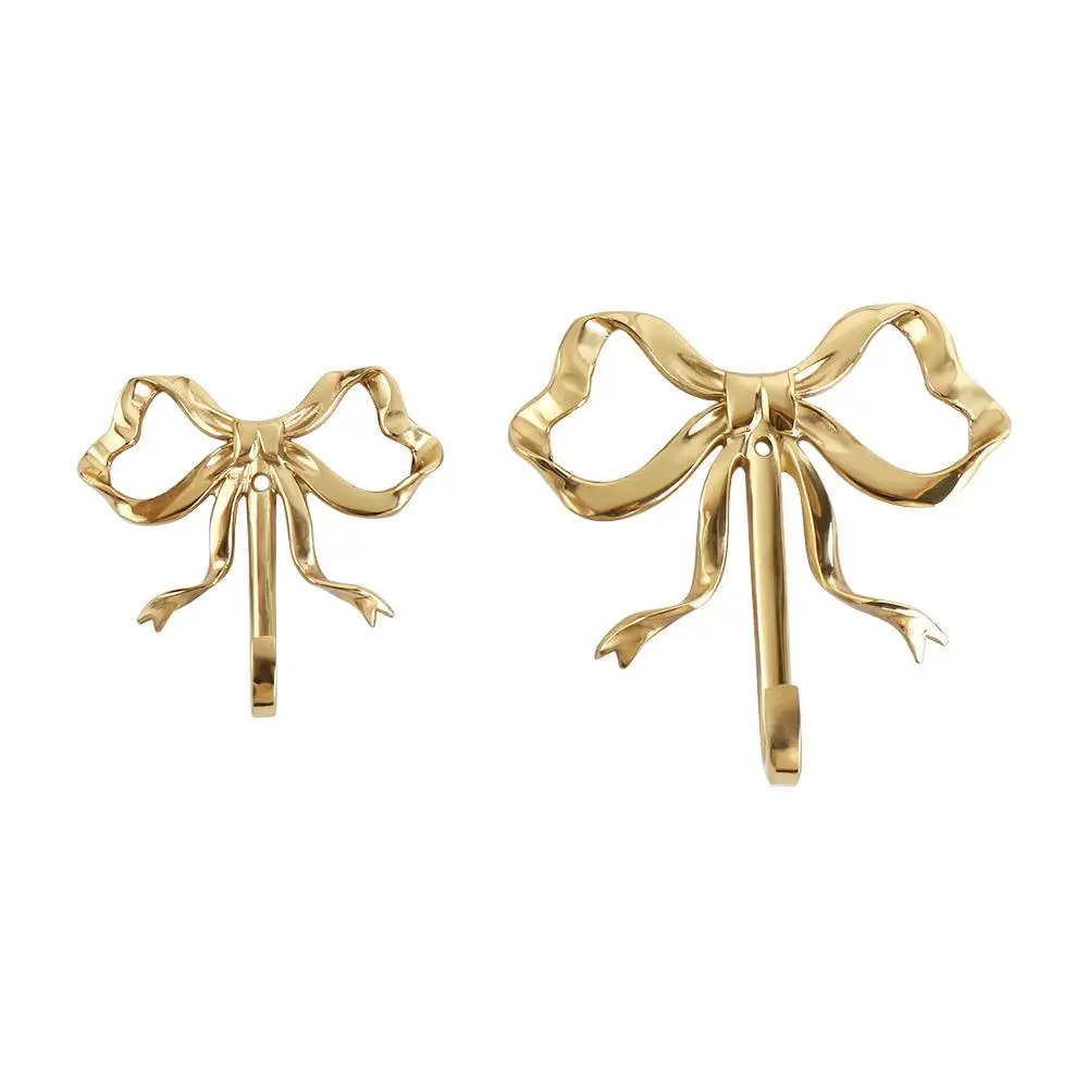 Brass Bow Shape Wall Hook Nordic Decorative Functional Wardrobe Hanger Wall Hangings Gold Bow-Knot Hook Porch
Brass Bow Shape Wall Hook Nordic Decorative Functional Wardrobe Hanger Wall Hangings Gold Bow-Knot Hook Porch