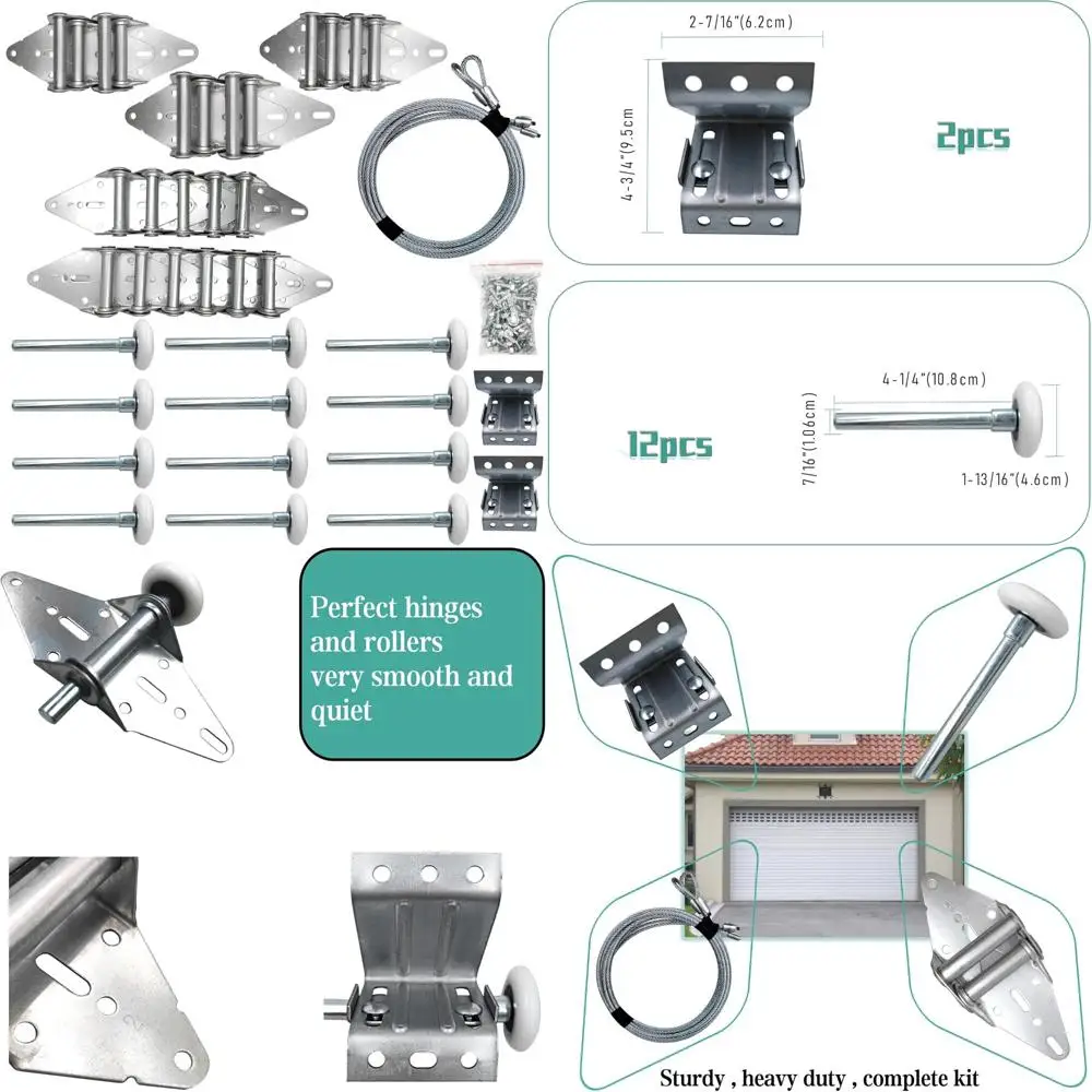 Комплект для обслуживания петель гаражных ворот и роликов, комплектный комплект оборудования, замена гусеничного колеса, система ремонта петель для Singl
Комплект для обслуживания петель гаражных ворот и роликов, комплектный комплект оборудования, замена гусеничного колеса, система ремонта петель для Singl