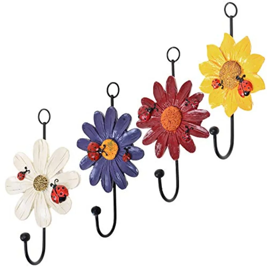 Decorative Hooks Coat Hanger Flower Key Holder Metal Hook for Towel Hat Clothes Pcs
Decorative Hooks Coat Hanger Flower Key Holder Metal Hook for Towel Hat Clothes Pcs