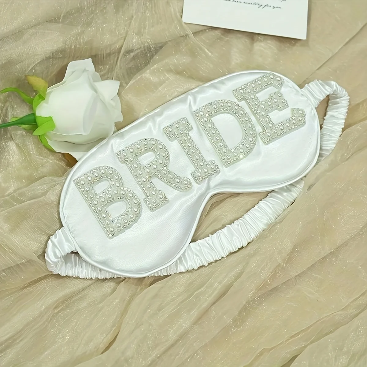 1 piece, BRIDE theme blackout blindfold, wedding decoration, wedding gifts.
1 piece, BRIDE theme blackout blindfold, wedding decoration, wedding gifts.