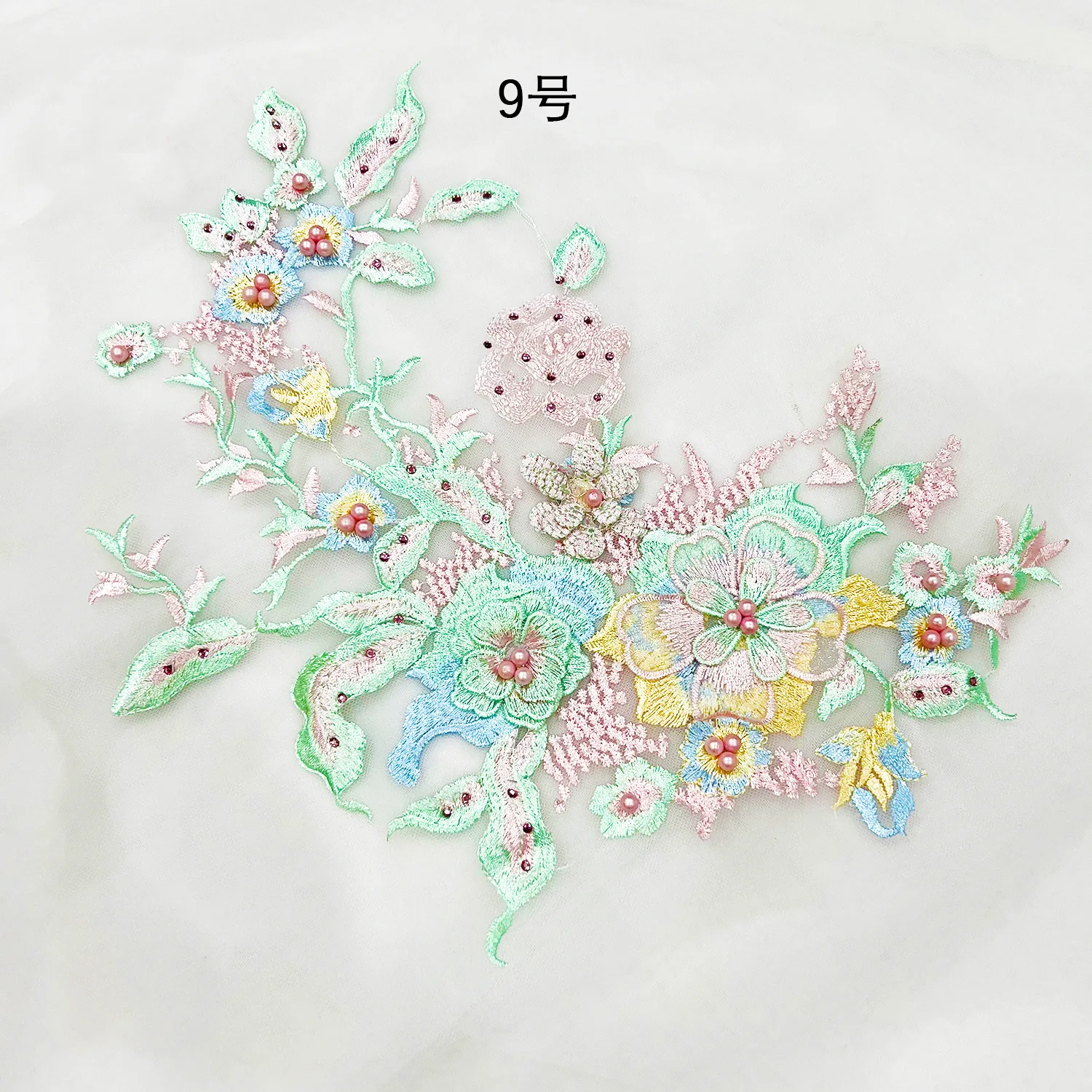 Hot Stamping 3-Dimensional Nail Bead Embroidery Lace Fabric Patch, Wedding Dress Decoration Accessories
Hot Stamping 3-Dimensional Nail Bead Embroidery Lace Fabric Patch, Wedding Dress Decoration Accessories