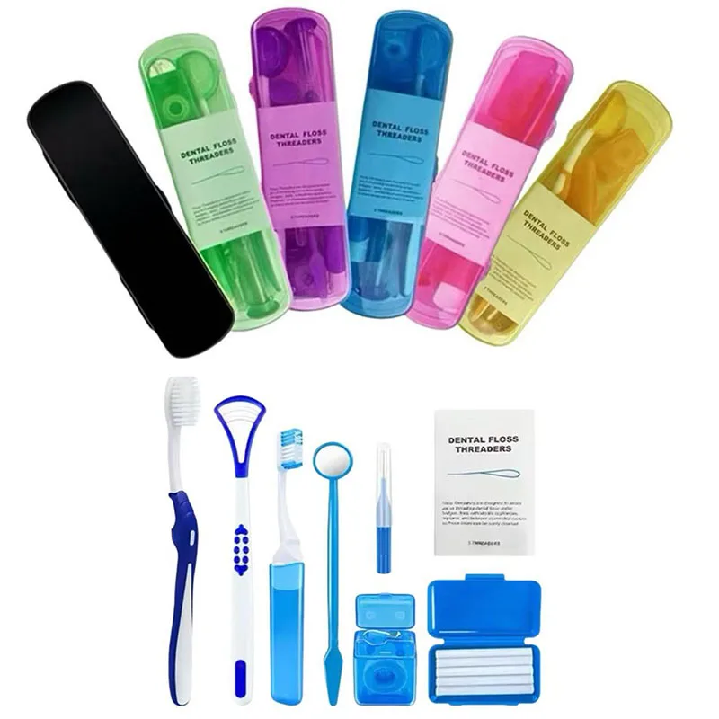 Dental Care Kits 8Pcs/Box Portable Orthodontic Tools Interdental Tooth Brush Tongue Scraper Floss Oral Hygiene Whitening Tools
Dental Care Kits 8Pcs/Box Portable Orthodontic Tools Interdental Tooth Brush Tongue Scraper Floss Oral Hygiene Whitening Tools