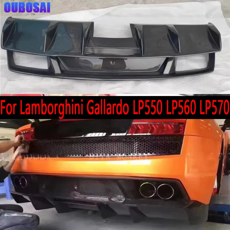 For Lamborghini Gallardo LP550 LP560 LP570 Carbon Fiber Car Rear Bumper Diffuser Rear Splitters Spoiler Back lip
For Lamborghini Gallardo LP550 LP560 LP570 Carbon Fiber Car Rear Bumper Diffuser Rear Splitters Spoiler Back lip