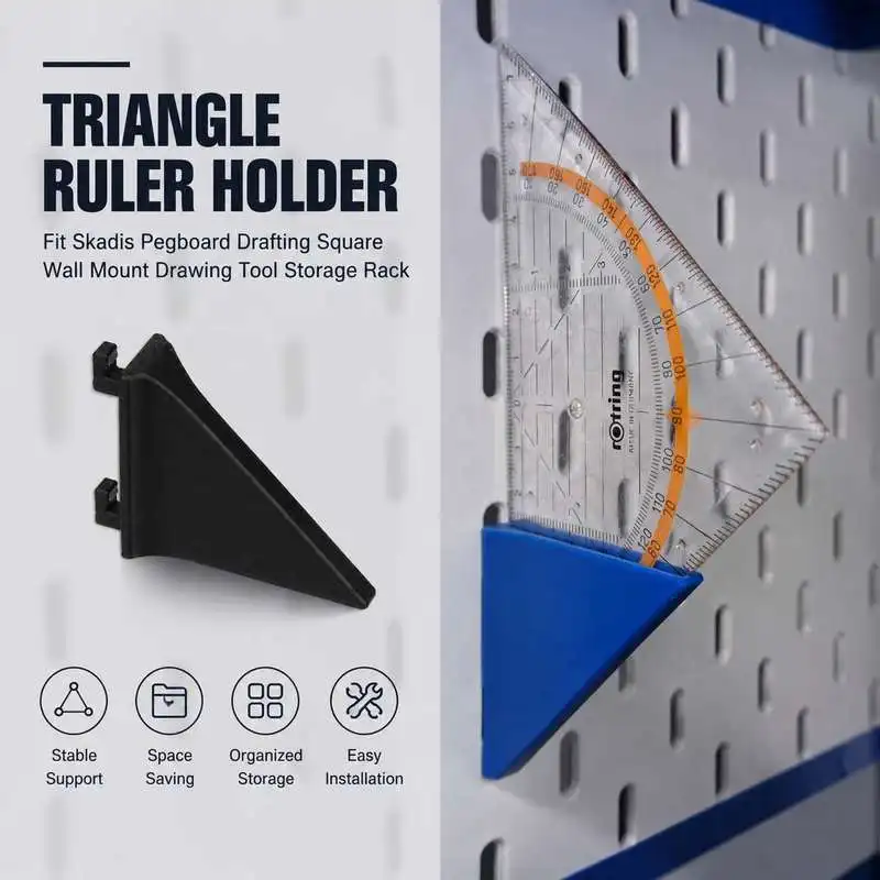 Triangle Ruler Holder Fit Skadis Pegboard Drafting Square Wall Mount Drawing Tool Storage Rack
Triangle Ruler Holder Fit Skadis Pegboard Drafting Square Wall Mount Drawing Tool Storage Rack