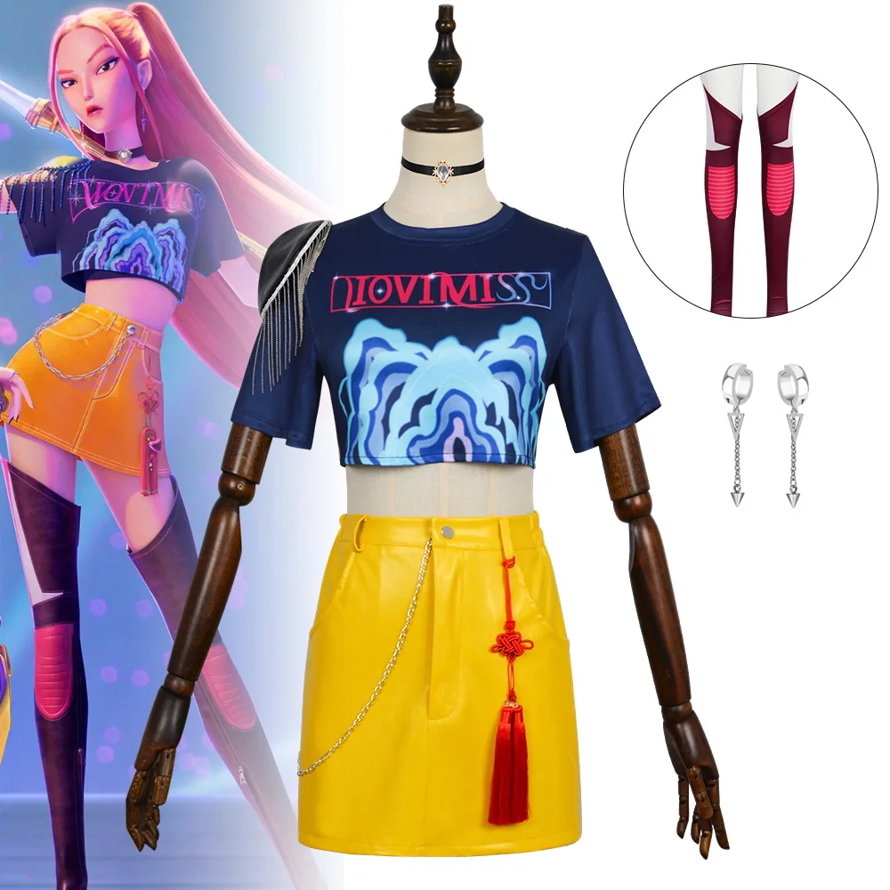 Mira K-Pop: Demon Hunters Cosplay Costume Halloween Stage Performance Clothes For Women Anime Con Role Play Complete Set Outfits
Mira K-Pop: Demon Hunters Cosplay Costume Halloween Stage Performance Clothes For Women Anime Con Role Play Complete Set Outfits