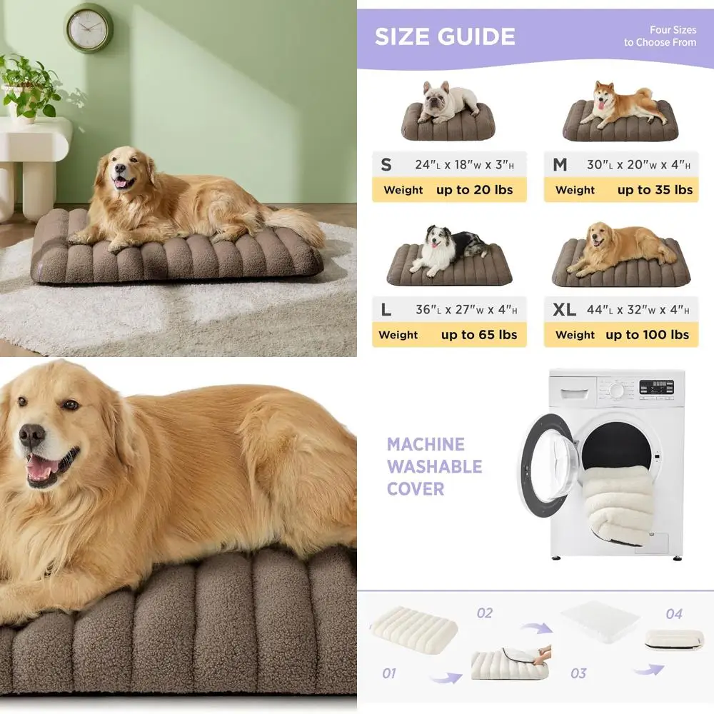 Ортопедическая водонепроницаемая лежанка XL для собак со съемным чехлом, толстый поролон «ячеистая коробка» для крупных собак, 44 x 32, коричневая
Ортопедическая водонепроницаемая лежанка XL для собак со съемным чехлом, толстый поролон «ячеистая коробка» для крупных собак, 44 x 32, коричневая