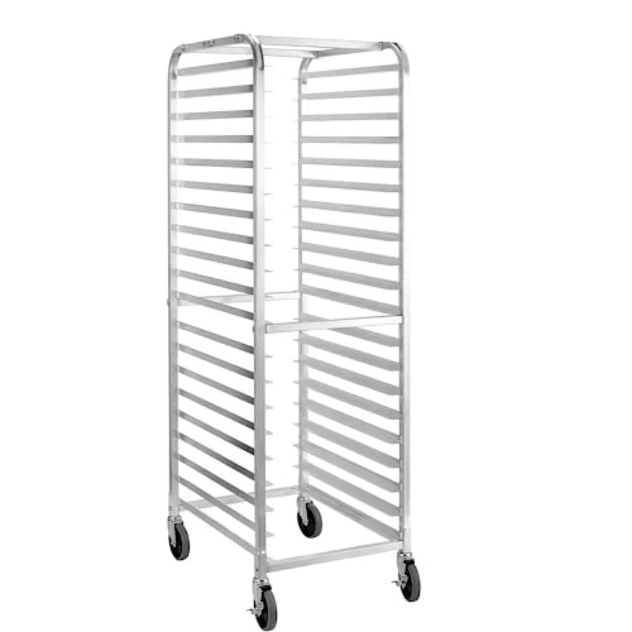 Bun Pan Rack with Wheels, Commercial Bakery Racking of Aluminum for Full and Half Sheet - Kitchen, Restaurant, Cafeteria, Pizze
Bun Pan Rack with Wheels, Commercial Bakery Racking of Aluminum for Full and Half Sheet - Kitchen, Restaurant, Cafeteria, Pizze