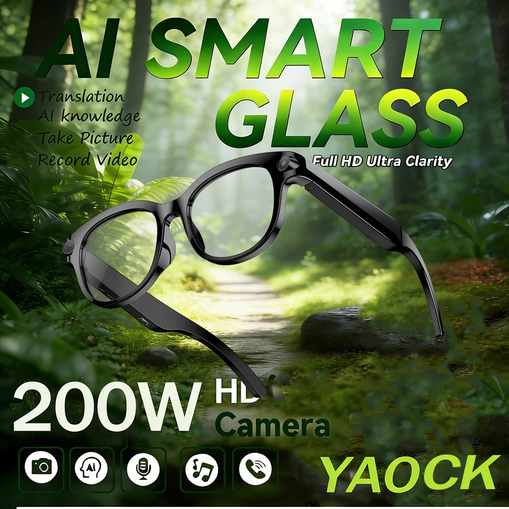 Умные очки с ИИ для перевода в реальном времени, беспроводные Bluetooth-очки для звонков и голосового помощника, сенсорное управление, микрофон, динамик, наушники
Умные очки с ИИ для перевода в реальном времени, беспроводные Bluetooth-очки для звонков и голосового помощника, сенсорное управление, микрофон, динамик, наушники