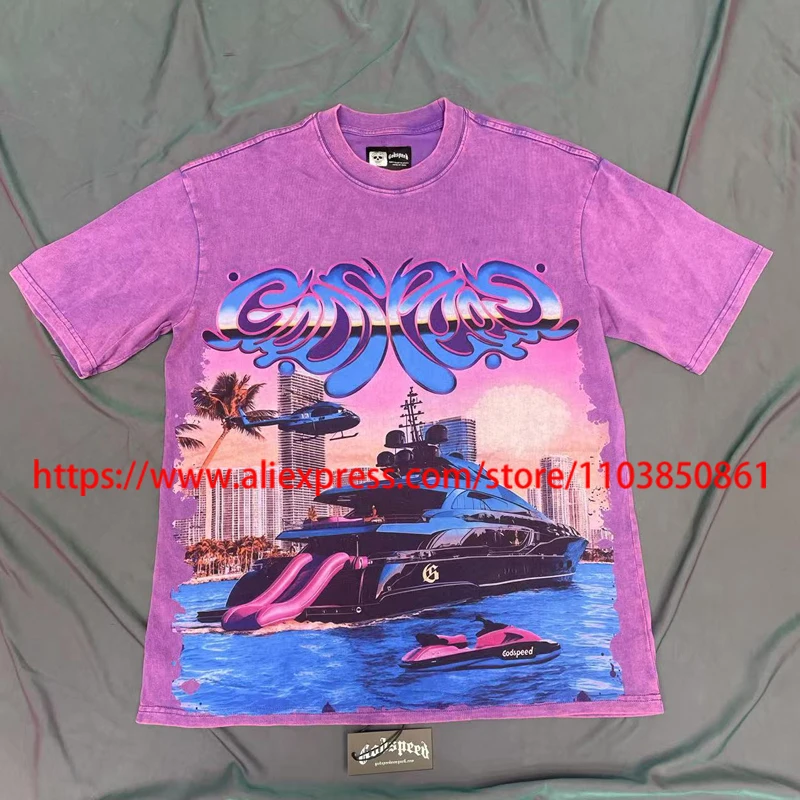 25ss Trends Godspeed Short Sleeve Tees High Quality Casual Retro Wash Fashion Cotton GOD SPEED T-shirt
25ss Trends Godspeed Short Sleeve Tees High Quality Casual Retro Wash Fashion Cotton GOD SPEED T-shirt