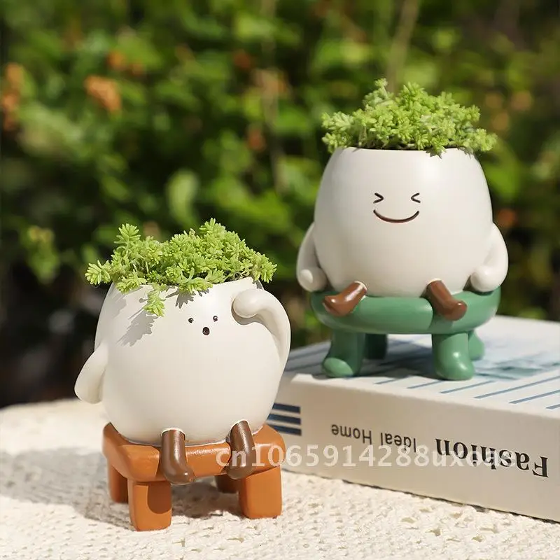Mini Desktop Resin Flower Pot Creative Fleshy Plant Container for Office Courtyard Balcony Landscape Potted Vessel
Mini Desktop Resin Flower Pot Creative Fleshy Plant Container for Office Courtyard Balcony Landscape Potted Vessel