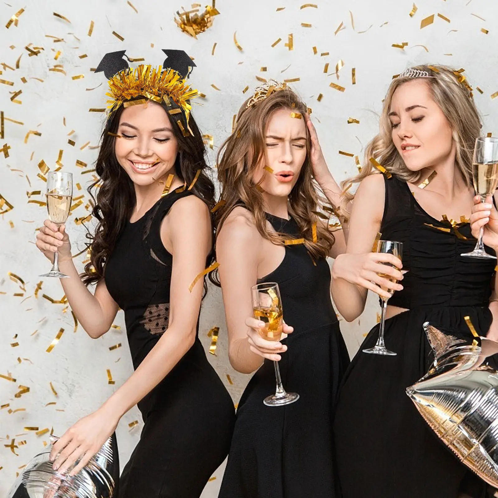 2Pcs Graduation Hair Band Eye-Catching Stylish Headband Fixed Fit for Graduation Ceremony Party Costume Masquerade Cosplay
2Pcs Graduation Hair Band Eye-Catching Stylish Headband Fixed Fit for Graduation Ceremony Party Costume Masquerade Cosplay