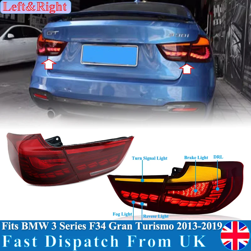 Tail Lights Red For BMW F34 3 Series 330i 340i GT 2013-2019 LED Tail Light Lamps Assembly Automotive Signal Lamp Plug and Play
Tail Lights Red For BMW F34 3 Series 330i 340i GT 2013-2019 LED Tail Light Lamps Assembly Automotive Signal Lamp Plug and Play