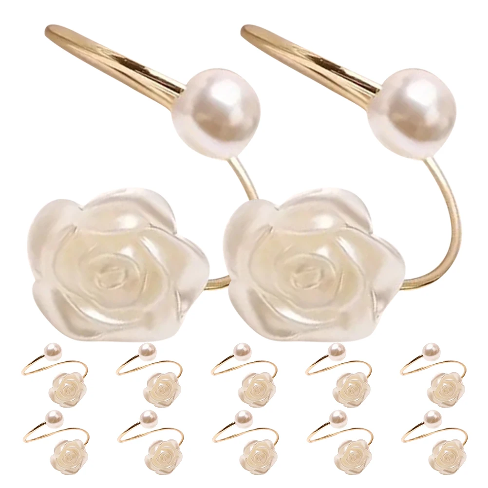 12pcs Pearl Napkin Buckle Holder Floral Rings Paper Serviette Clips Buckle Table Decor Kitchen Accessories Wedding
12pcs Pearl Napkin Buckle Holder Floral Rings Paper Serviette Clips Buckle Table Decor Kitchen Accessories Wedding
