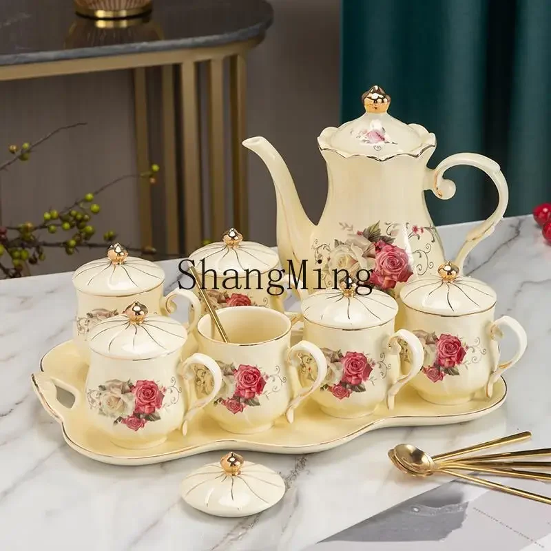 CLL high temperature color glaze simple gold-painted ceramic water set cold kettle tea set business gift box portable set
CLL high temperature color glaze simple gold-painted ceramic water set cold kettle tea set business gift box portable set