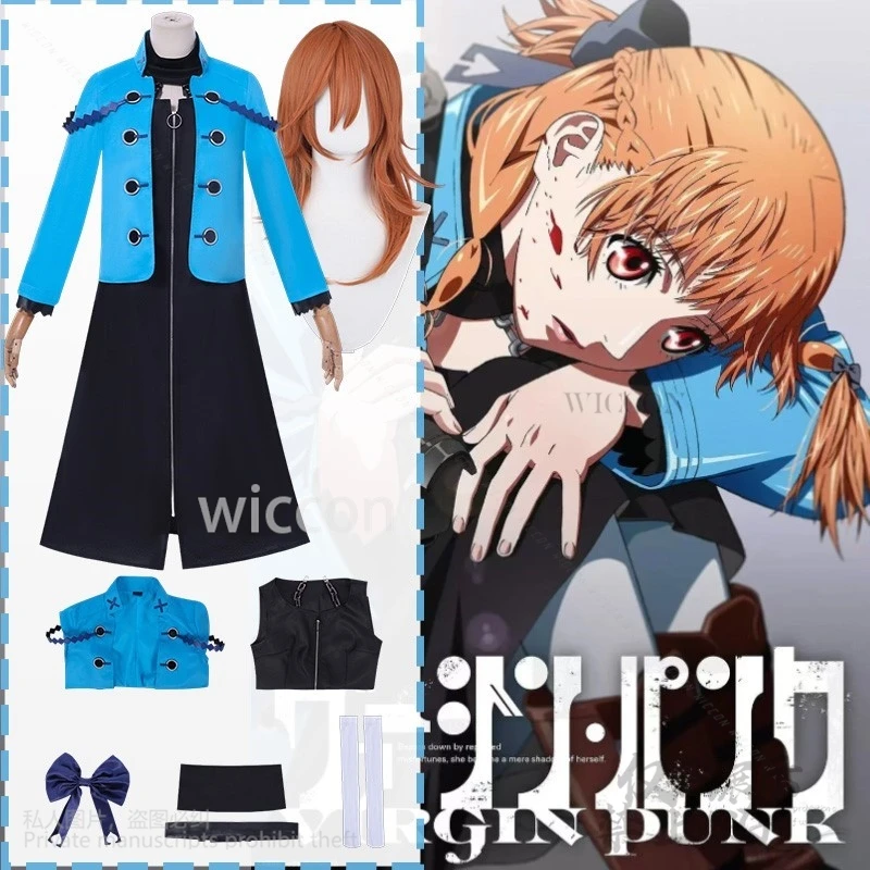 New Anime VIRGIN PUNK Cosplay Kamigori Ubu Ubu Shinsui Costume Blue Coat Long Black Punk Y2K Dress Lolita Wigs Cos Customized
New Anime VIRGIN PUNK Cosplay Kamigori Ubu Ubu Shinsui Costume Blue Coat Long Black Punk Y2K Dress Lolita Wigs Cos Customized
