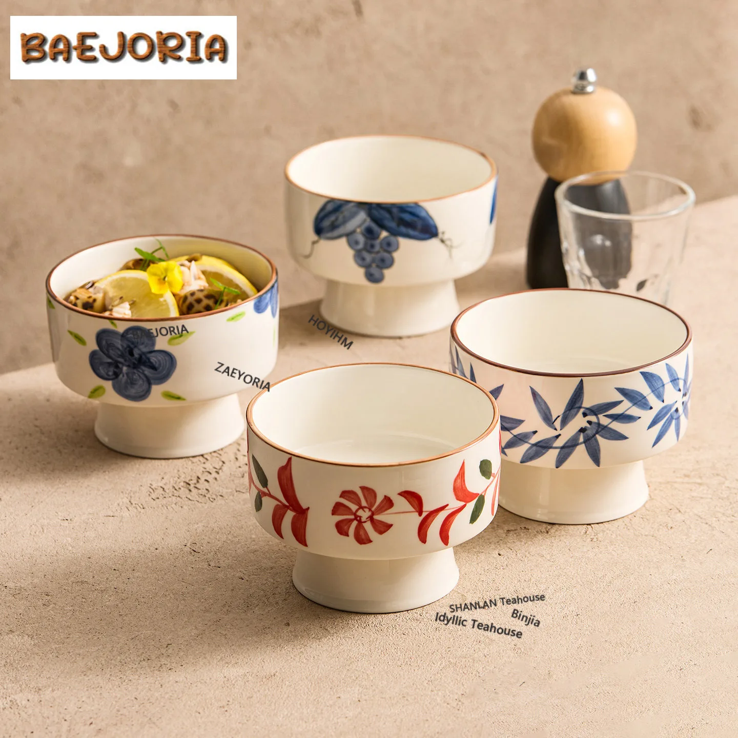 Hand-painted High Foot Small Fruit Bowl For Personal Use Boutique Ceramic Rice Bowl Hotel Restaurant Cold Dish Bowl Dessert Bowl
Hand-painted High Foot Small Fruit Bowl For Personal Use Boutique Ceramic Rice Bowl Hotel Restaurant Cold Dish Bowl Dessert Bowl