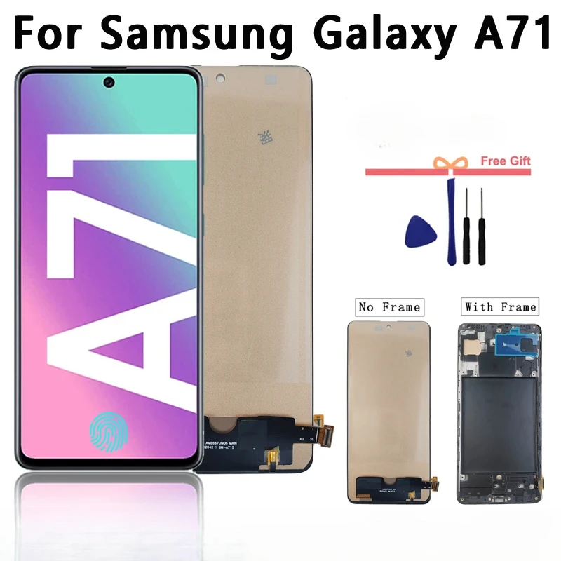 6.7"Super AMOLED LCD For Samsung Galaxy A71 4g A715 A715F LCD Display Touch Screen Digitizer LCD Replacement
6.7"Super AMOLED LCD For Samsung Galaxy A71 4g A715 A715F LCD Display Touch Screen Digitizer LCD Replacement