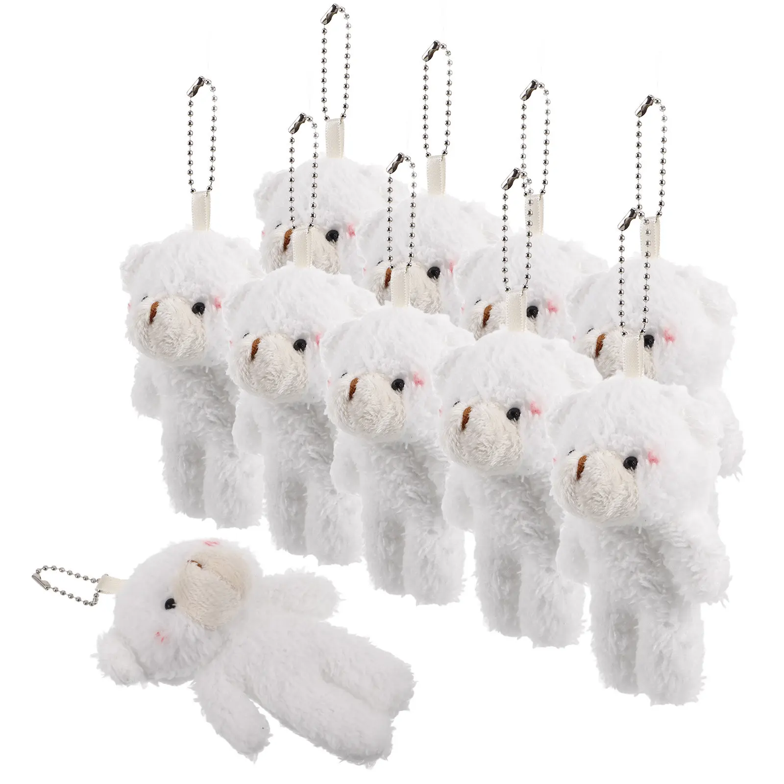 10Pcs Mini Bear Keychains Small Stuffed Animal Cute Soft Bag Charms Wedding Party Favors Baby Shower Handbag Car Hanging
10Pcs Mini Bear Keychains Small Stuffed Animal Cute Soft Bag Charms Wedding Party Favors Baby Shower Handbag Car Hanging
