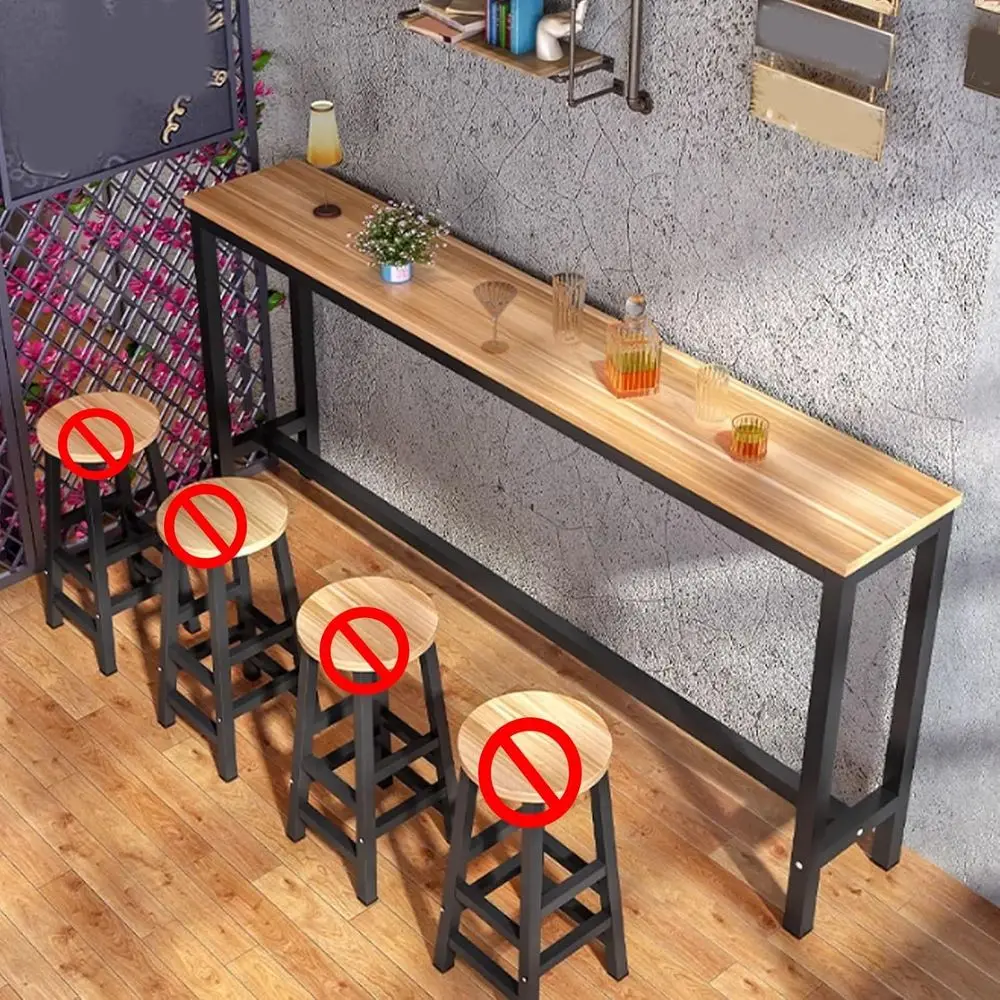 Solid Wood Bar Height Table, Ideal for Narrow Spaces, Living Room, Natural & Black Finish, 100x30cm
Solid Wood Bar Height Table, Ideal for Narrow Spaces, Living Room, Natural & Black Finish, 100x30cm