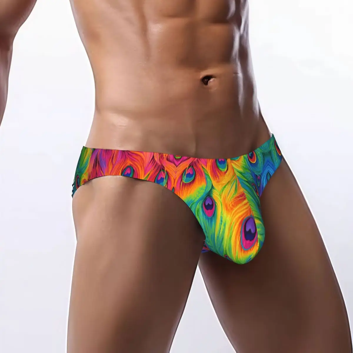 Men's Briefs Sexy Underpants Rainbow Peacock Bikini Underwear Men Panties
Men's Briefs Sexy Underpants Rainbow Peacock Bikini Underwear Men Panties