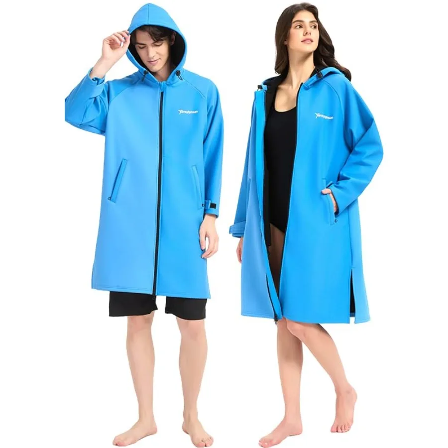 Waterproof Swimming Parka, Windproof Fleece Lined Surf Poncho Coat, Water Resistant Oversized Jacket for Swimming
Waterproof Swimming Parka, Windproof Fleece Lined Surf Poncho Coat, Water Resistant Oversized Jacket for Swimming