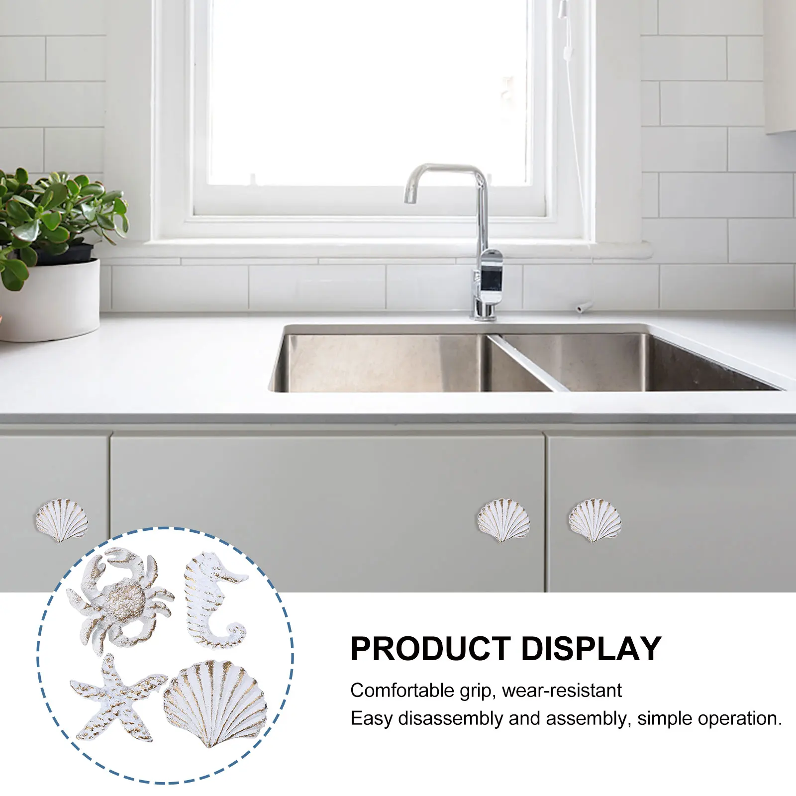 Marine Style Cabinet Knob Round Door Pull Handle Beautiful Shell Design Closet Wardrobe Hardware Ocean Theme Furniture Accessory
Marine Style Cabinet Knob Round Door Pull Handle Beautiful Shell Design Closet Wardrobe Hardware Ocean Theme Furniture Accessory