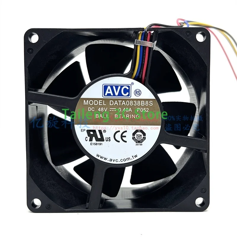 Original For AVC DATA0838B8S 8038 80*80*38mm DC 48V 0.48A 4-Pin sever axial cooling fan
Original For AVC DATA0838B8S 8038 80*80*38mm DC 48V 0.48A 4-Pin sever axial cooling fan