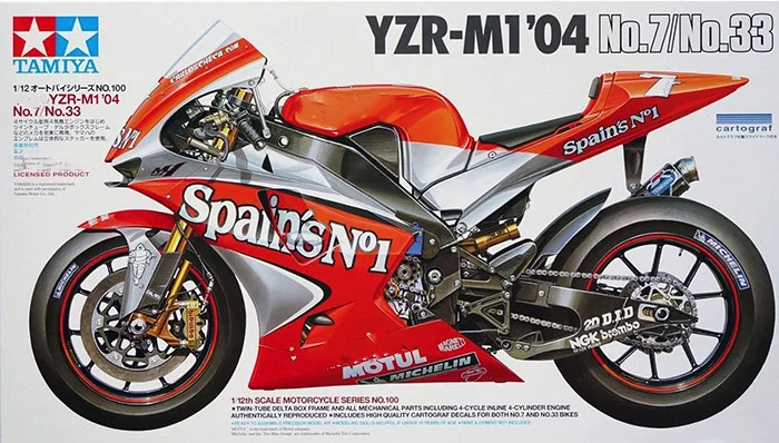 TAMIYA 1:12 YZR-M1 04 14100 сборный мотоцикл Ограниченная серия статическая сборка набор моделей игрушки подарок
TAMIYA 1:12 YZR-M1 04 14100 сборный мотоцикл Ограниченная серия статическая сборка набор моделей игрушки подарок