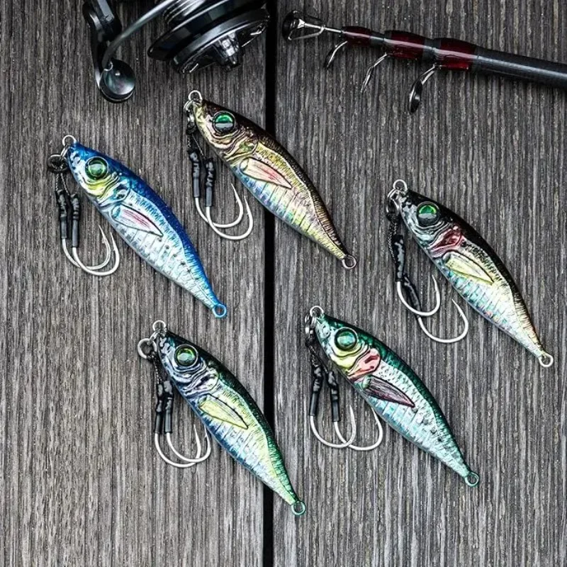 Goture 7g 20g 30g 50g 100g Metal Jig Bait Spinner Sea Fishing Casting Lure Spoon VIB Sinking Fishing Lure with Hook Tackle
Goture 7g 20g 30g 50g 100g Metal Jig Bait Spinner Sea Fishing Casting Lure Spoon VIB Sinking Fishing Lure with Hook Tackle