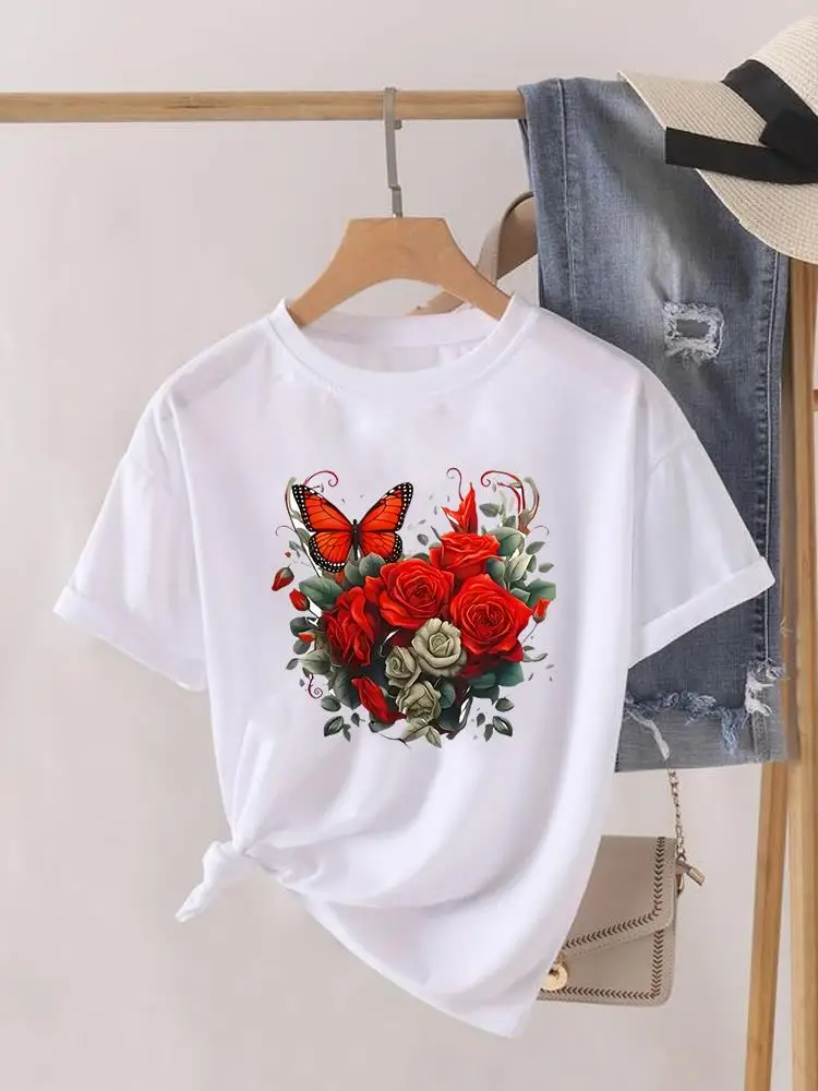 Butterfly Style Trend Cute T-shirts Fashion Clothing Lady Short Sleeve T Shirt Women Print Female Graphic Clothes Casual Tee
Butterfly Style Trend Cute T-shirts Fashion Clothing Lady Short Sleeve T Shirt Women Print Female Graphic Clothes Casual Tee