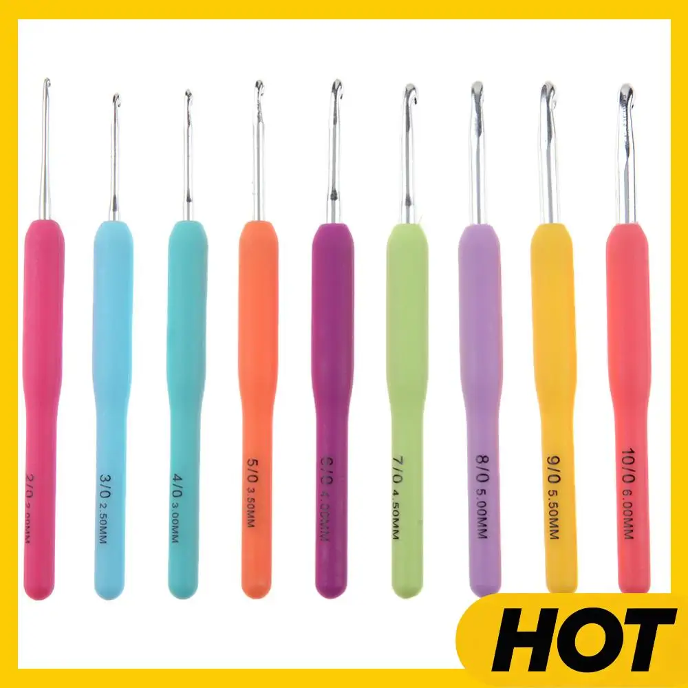 Aluminium Crochet Needles Sewing Weave Tools Multicolor Soft Silicone DIY Crafts for Household Female Sewing Supplies
Aluminium Crochet Needles Sewing Weave Tools Multicolor Soft Silicone DIY Crafts for Household Female Sewing Supplies