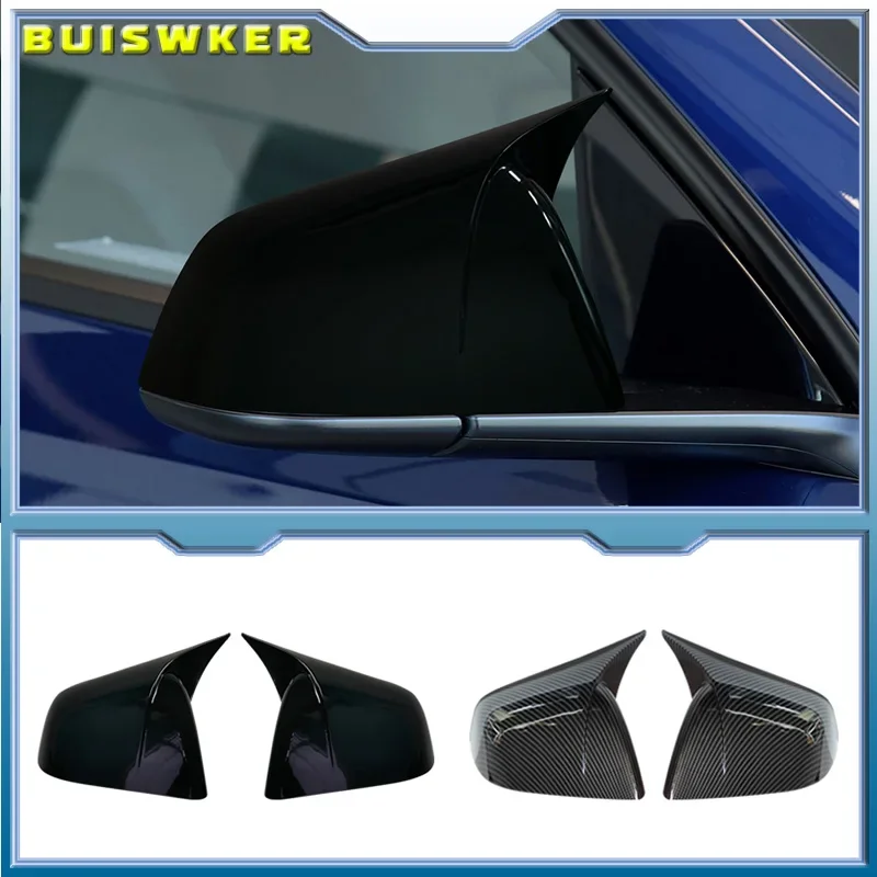For Tesla Model Y Carbon Fiber Gloss Black Mirror Covers Door Side Mirrors Automotive Exterior Accessories
For Tesla Model Y Carbon Fiber Gloss Black Mirror Covers Door Side Mirrors Automotive Exterior Accessories