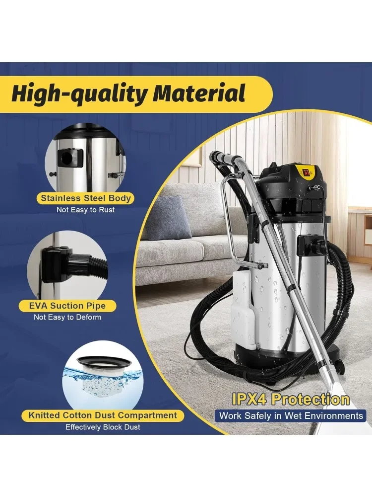 Good 40L Commercial Carpet Cleaning Machine, 1000W Professional 3in1 Carpet Spraying FloorBrush Cleaner ExtractorVacuum Deep Cle
Good 40L Commercial Carpet Cleaning Machine, 1000W Professional 3in1 Carpet Spraying FloorBrush Cleaner ExtractorVacuum Deep Cle