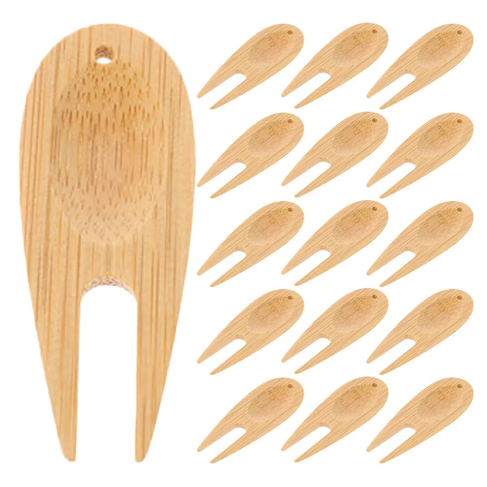 16Pcs Bamboo Divot Repair Tool Golf Pitch Mark Fixer Portable Multifunctional Turf Fork Ball Marker Wooden Golf Fork Accessories
16Pcs Bamboo Divot Repair Tool Golf Pitch Mark Fixer Portable Multifunctional Turf Fork Ball Marker Wooden Golf Fork Accessories