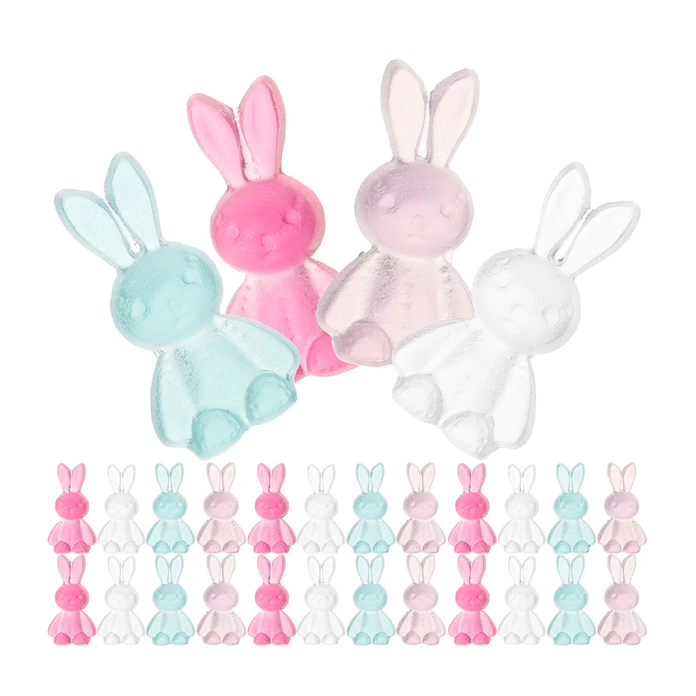 40pcs Rabbit Accessories Resin Beads Multicolor DIY Craft Jewelry Making Supplies Easter Decorations Charm Loose Beads
40pcs Rabbit Accessories Resin Beads Multicolor DIY Craft Jewelry Making Supplies Easter Decorations Charm Loose Beads