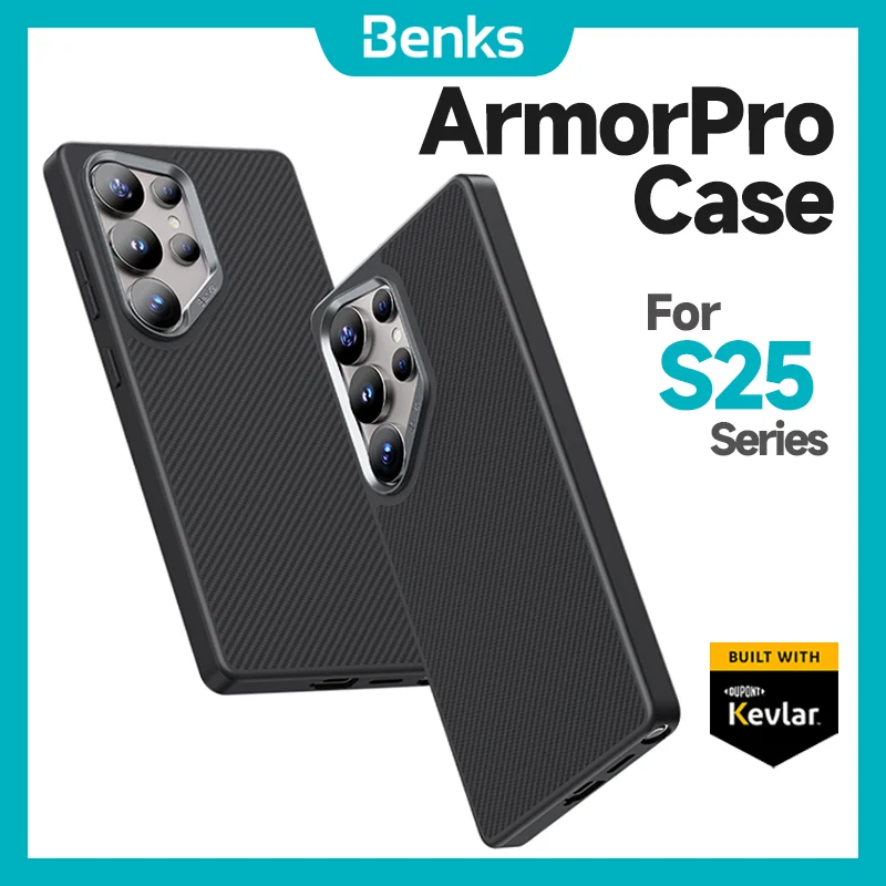 Benks Magnetic ArmorPro Case for Samsung Galaxy S25 Ultra 600D Kevlar Fiber Thin Drop Shock Protection Minimalist Style Cover
Benks Magnetic ArmorPro Case for Samsung Galaxy S25 Ultra 600D Kevlar Fiber Thin Drop Shock Protection Minimalist Style Cover