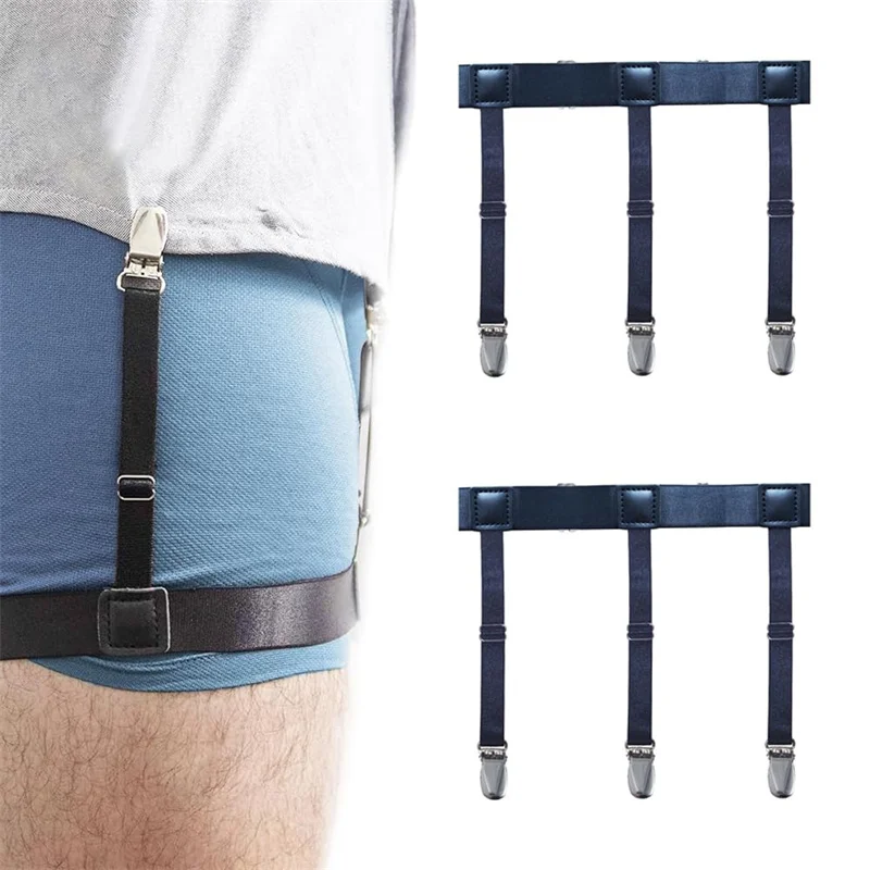 Men's Shirt Stays Garters Belt Adjustable Elastic Shirt Holder Straps Keep Shirt Tucked In Non-Slip Shirt Tuckers Leg Suspenders
Men's Shirt Stays Garters Belt Adjustable Elastic Shirt Holder Straps Keep Shirt Tucked In Non-Slip Shirt Tuckers Leg Suspenders