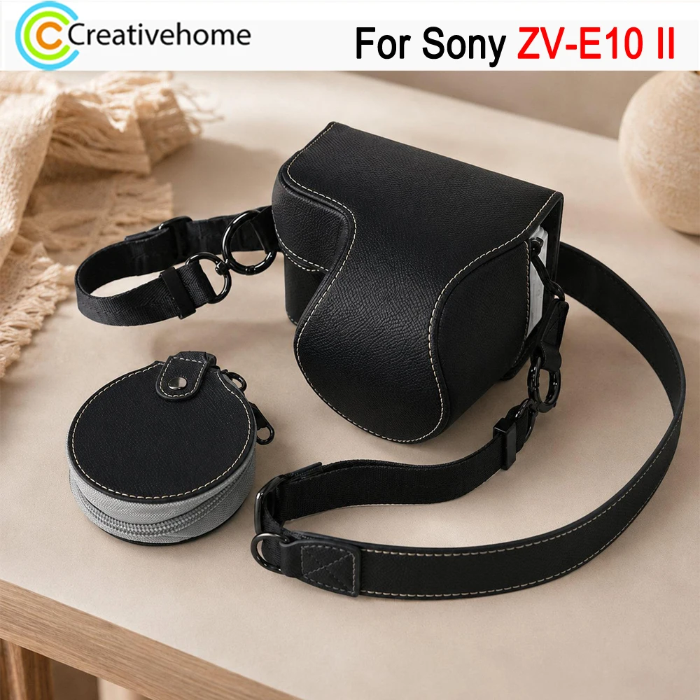 1 Set PU Leather Camera Case & Bag For Sony ZV-E10 II, ZV-E10M2, ZV-E10 Mark II, 2024 Edition Mirrorless Camera Protective Cover
1 Set PU Leather Camera Case & Bag For Sony ZV-E10 II, ZV-E10M2, ZV-E10 Mark II, 2024 Edition Mirrorless Camera Protective Cover