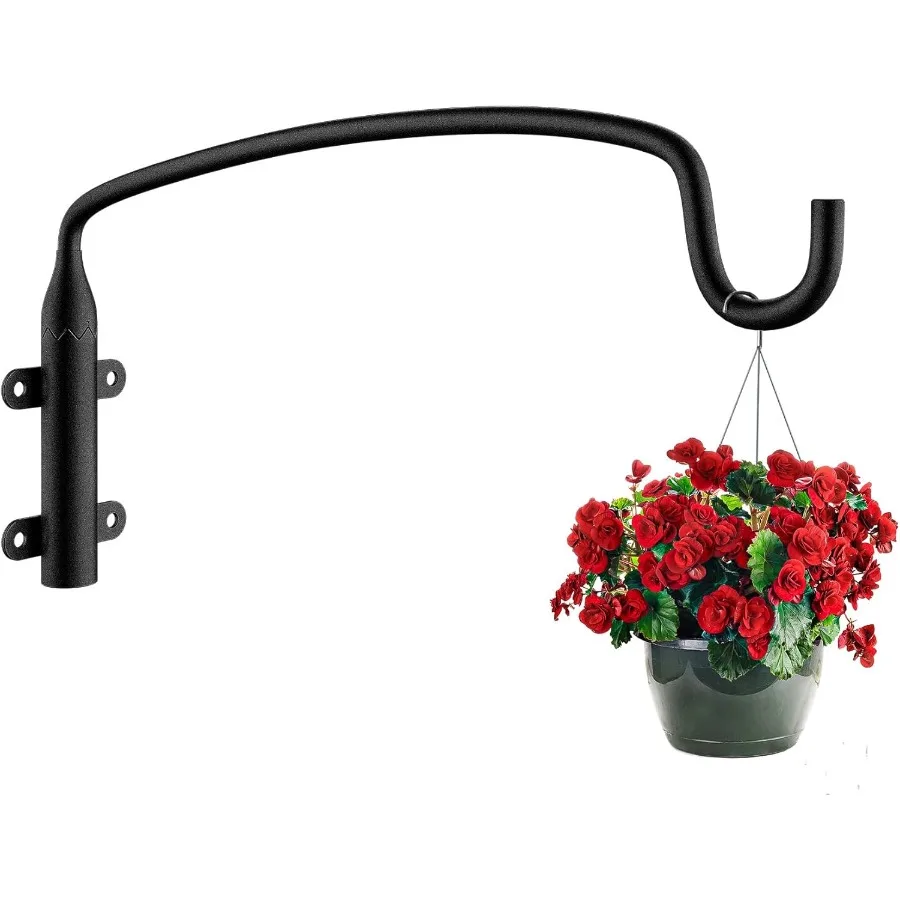 Plant Hanger Outdoor12 Inch Heavy Duty Hanging Plant Hook for Outside Basket Black Metal Wall Mount Plant Bracket Hook for Flow
Plant Hanger Outdoor12 Inch Heavy Duty Hanging Plant Hook for Outside Basket Black Metal Wall Mount Plant Bracket Hook for Flow