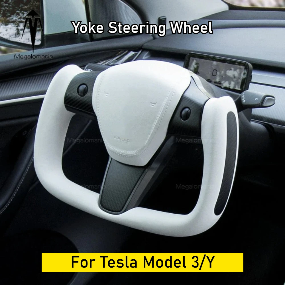 Model Y Yoke Handle for Tesla Model 3 Heating Steering Wheel Personalized Carbon Fiber Racing Leather Customized Car Accessories
Model Y Yoke Handle for Tesla Model 3 Heating Steering Wheel Personalized Carbon Fiber Racing Leather Customized Car Accessories