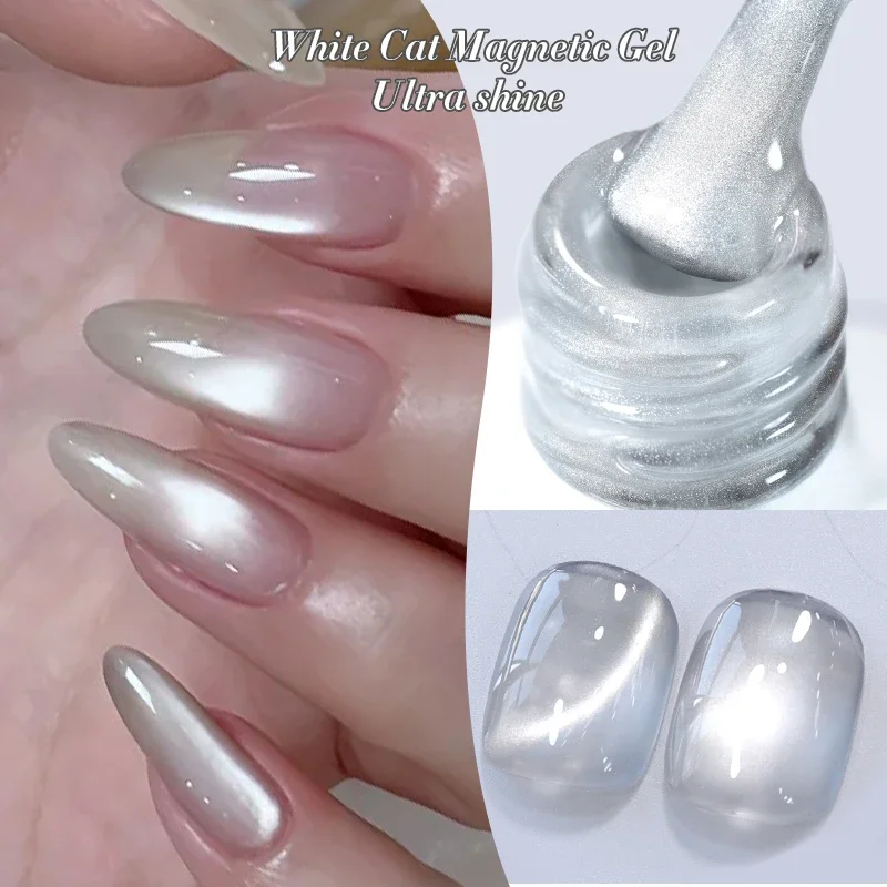 10ml Flow Light White Cat Magnetic Gel Nail Polish Ultra Shine Soak Off UV Gel Mirror Glass Cat Magnet Gel Varnish
10ml Flow Light White Cat Magnetic Gel Nail Polish Ultra Shine Soak Off UV Gel Mirror Glass Cat Magnet Gel Varnish