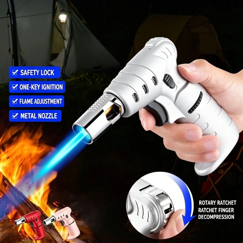Portable Aesthetic Spray Gun Lighter, Windproof Concentrated Blue Straight Flame, Multifunctional Moxibustion Ignition Tool
Portable Aesthetic Spray Gun Lighter, Windproof Concentrated Blue Straight Flame, Multifunctional Moxibustion Ignition Tool