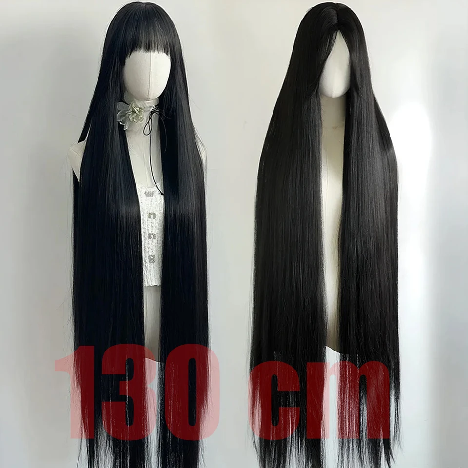 130CM Super Long Straight Wig With Bangs Synthetic Cosplay Wig For Women Pink Purple Cosplay Wigs for Party For Halloween
130CM Super Long Straight Wig With Bangs Synthetic Cosplay Wig For Women Pink Purple Cosplay Wigs for Party For Halloween