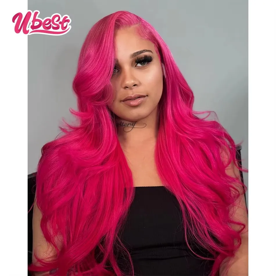 Ubest Pink Colored Body Wave 13x6 13X4 Lace Front Wigs Brazilian 100% Human Hair Transparent Glueless Wigs Pre Plucked For Women
Ubest Pink Colored Body Wave 13x6 13X4 Lace Front Wigs Brazilian 100% Human Hair Transparent Glueless Wigs Pre Plucked For Women