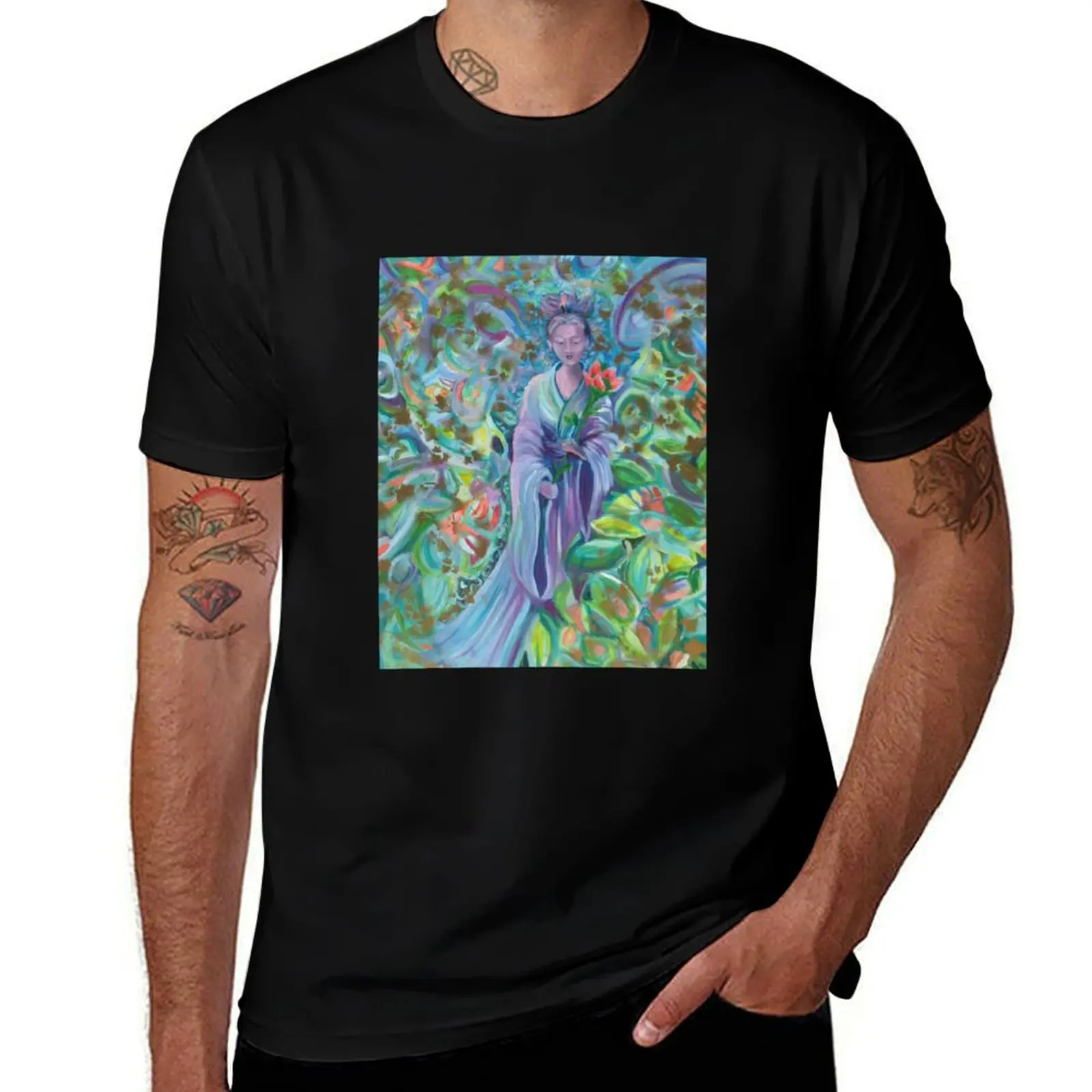 Goddess of Mercy T-Shirt Urban Style Casual Short Sleeve Top
Goddess of Mercy T-Shirt Urban Style Casual Short Sleeve Top