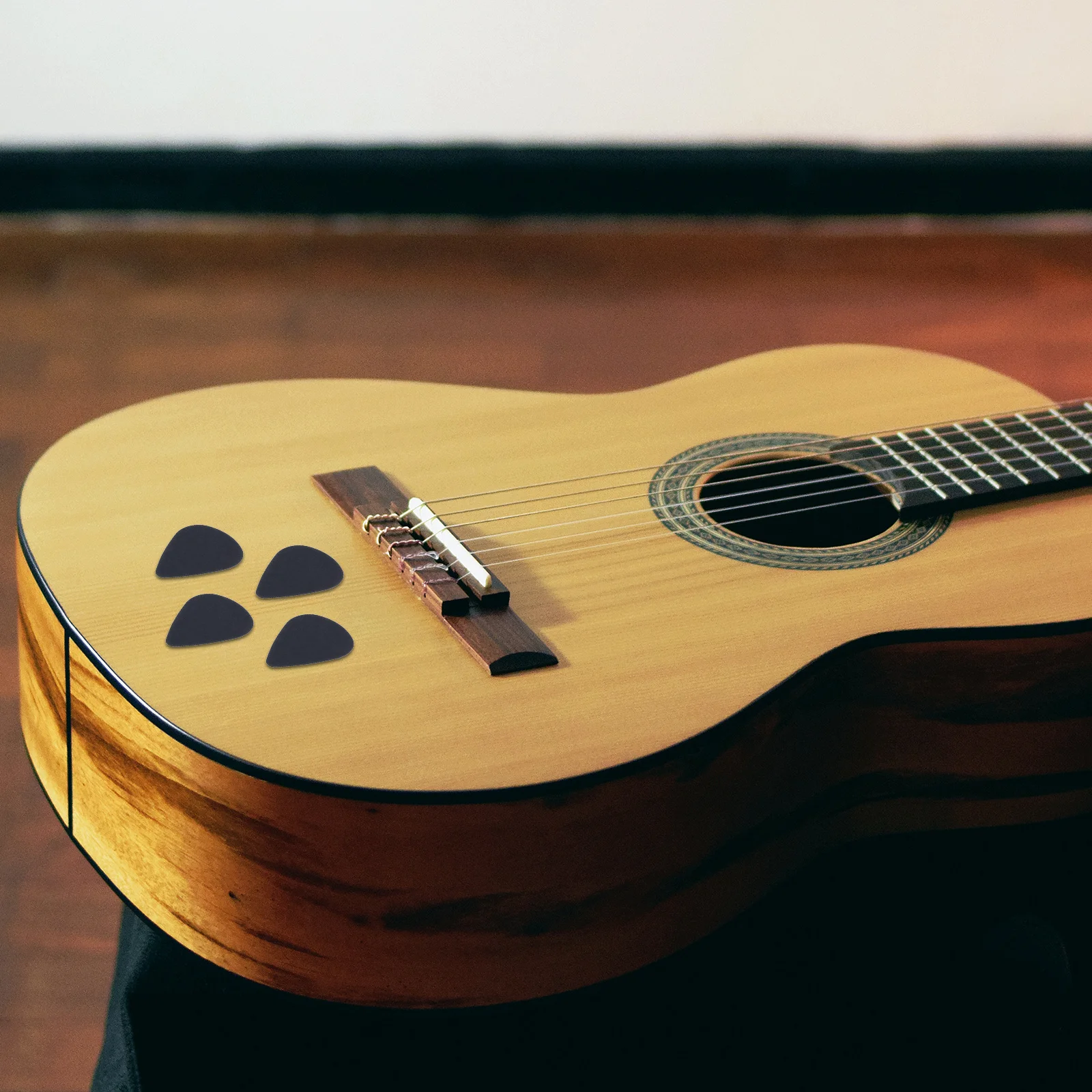 10Pcs Thin Black Guitar Picks Celluloid for Acoustic Bass Electric Guitar Clear Crisp Sound Suitable Beginners Professionals
10Pcs Thin Black Guitar Picks Celluloid for Acoustic Bass Electric Guitar Clear Crisp Sound Suitable Beginners Professionals