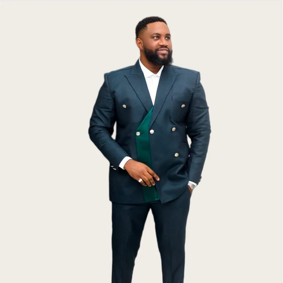 Green Men's Suits with Double Breasted Peaked Lapel 2 Piece Tuxedo Formal Blazer Business Office Fashion Jacket+Pants Customized
Green Men's Suits with Double Breasted Peaked Lapel 2 Piece Tuxedo Formal Blazer Business Office Fashion Jacket+Pants Customized