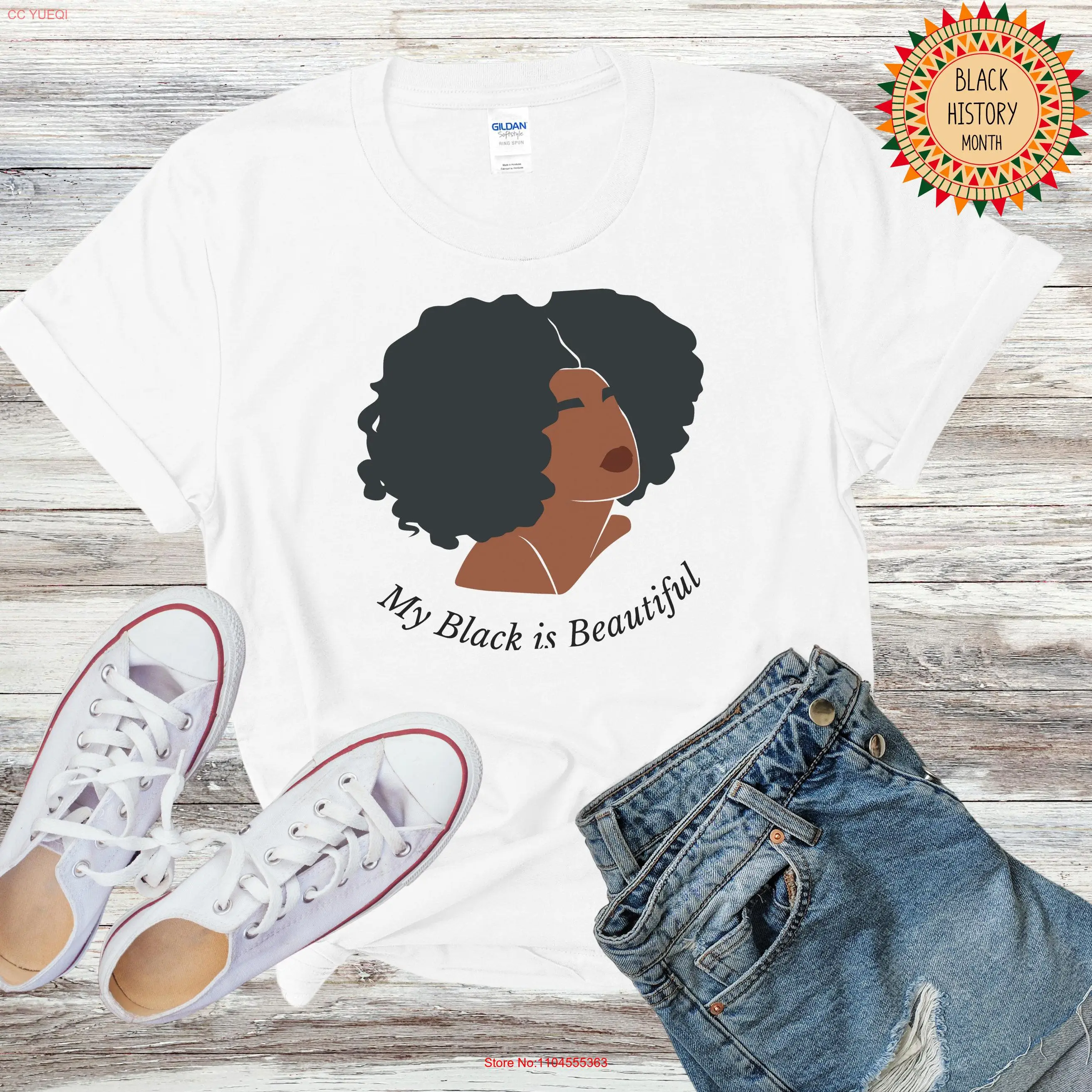 Футболка «Моя черная прекрасная история», афроамериканские женщины, права человека жизни имеет значение с длинными или короткими рукавами
Футболка «Моя черная прекрасная история», афроамериканские женщины, права человека жизни имеет значение с длинными или короткими рукавами